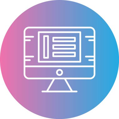 Seo simgesinin vektör illüstrasyonu