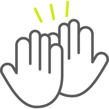 el simgesi vektör illüstrasyonu