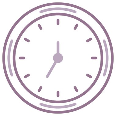 Saat. Web simgesi basit illüstrasyon