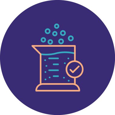 Su. Web simgesi basit illüstrasyon