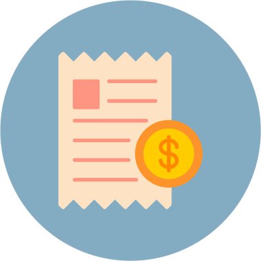 Dolar. Web simgesi basit illüstrasyon