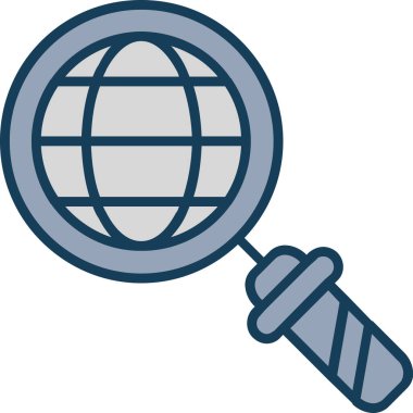 Ara. Web simgesi basit illüstrasyon