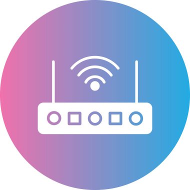 router simgesi, vektör illüstrasyonu basit tasarım