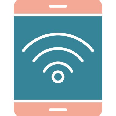 Mobil Wifi vektör simgesi