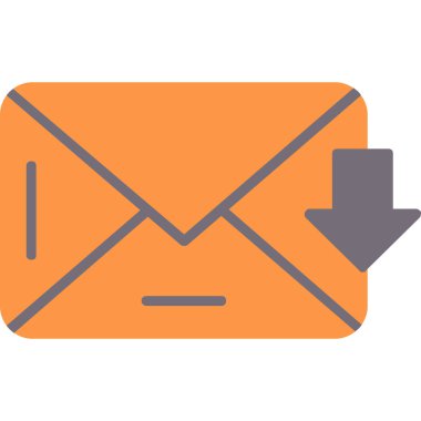 e-posta zarfı simge vektör çizimi tasarımı