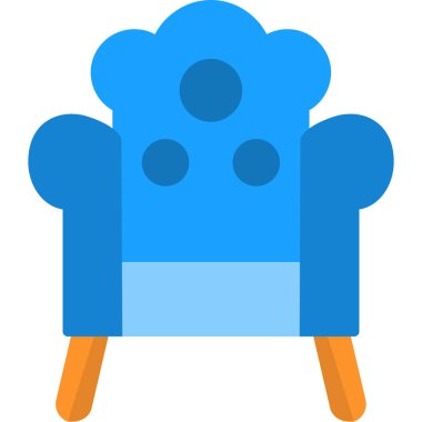 Koltuk mobilyası düz stil ikonu