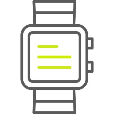 Akıllı saat simgesi. vektör illüstrasyonu