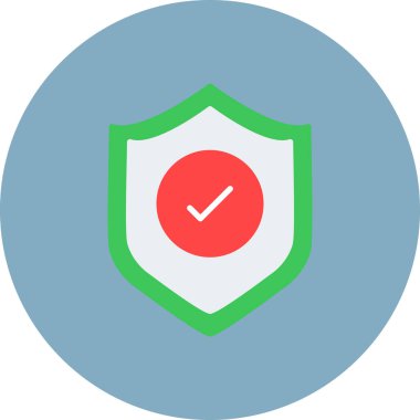 kalkan simgesi, vektör illüstrasyonu