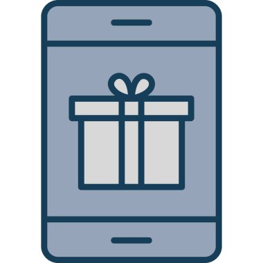 hediye simgesi vektör illüstrasyonu