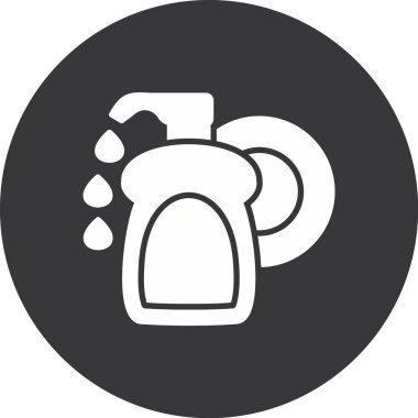 Su. Web simgesi basit illüstrasyon