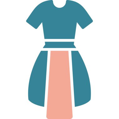 Elbise. Web simgesi basit illüstrasyon