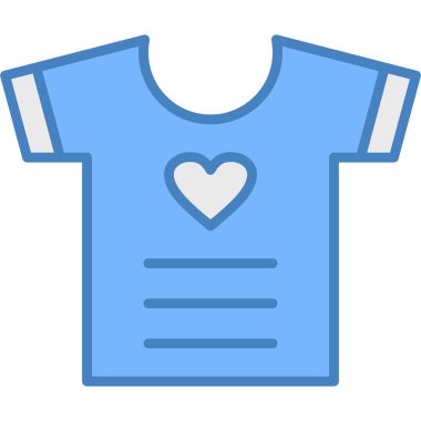 Gömlek. Web simgesi basit illüstrasyon