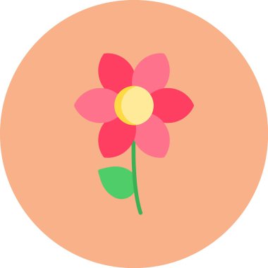 çiçek simgesi vektör illüstrasyonu