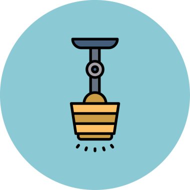 Bir kürek simgesinin vektör çizimi