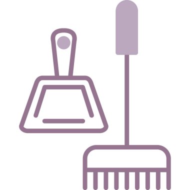 Fırça simgesi vektör illüstrasyonu