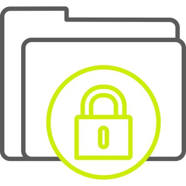 ikon vektör illüstrasyonunu kilitle