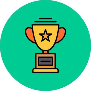 ödül kupası simgesi modaya uygun izole edilmiş arkaplan