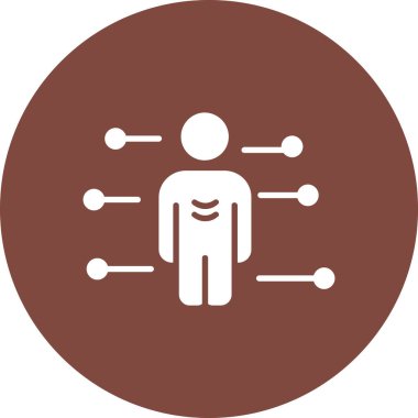 İnsan simgesinin vektör illüstrasyonu