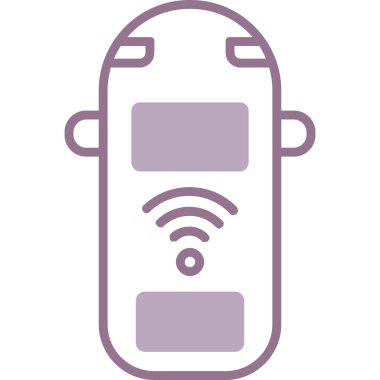 kablosuz simge, illüstrasyon, beyaz arkaplan üzerindeki vektör