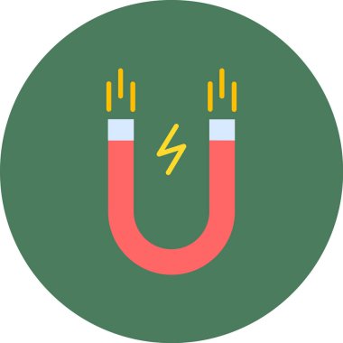 Mıknatıs Web simgesi basit illüstrasyon