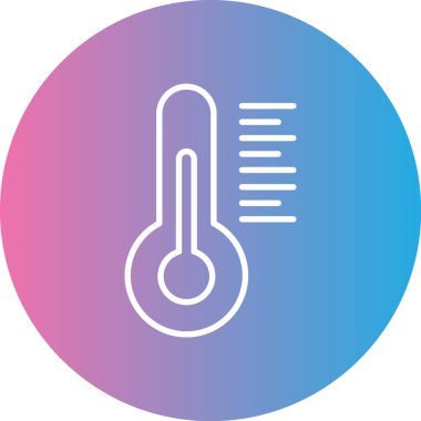 termometre simgesi vektör illüstrasyonu