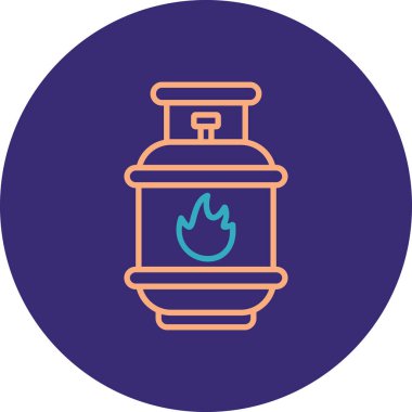 Benzin istasyonu simgesinin vektör illüstrasyonu