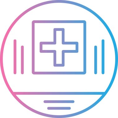 Hastane Simgesi Vektör İllüstrasyonu