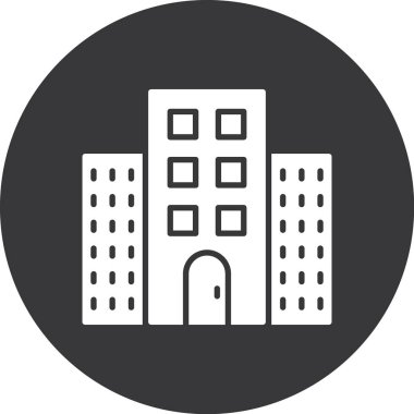 Bina. Web simgesi basit tasarım