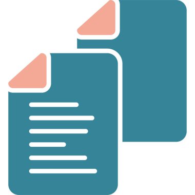 Belge. Web simgesi basit illüstrasyon