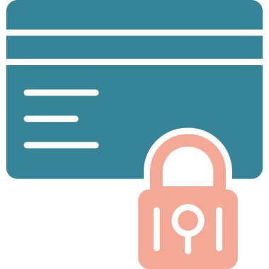 Web güvenlik kilidi vektör simgesi