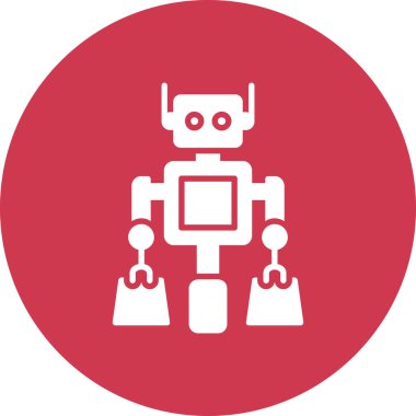 Robot simgesinin vektör illüstrasyonu