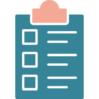 Kontrol listesi vektör illüstrasyonu, modern biçim