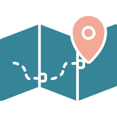 Harita işaretleyici simgesi. vektör illüstrasyonu