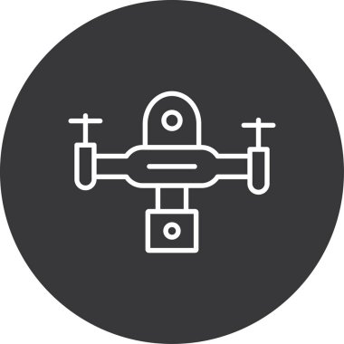 Helikopter simgesi vektör illüstrasyonu