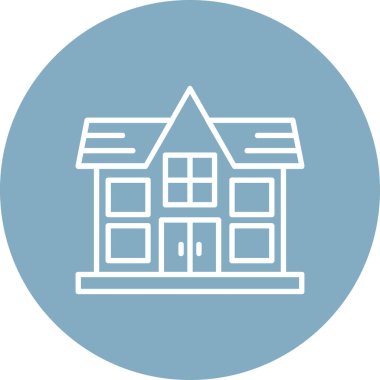 Modern ev simgesinin vektör illüstrasyonu