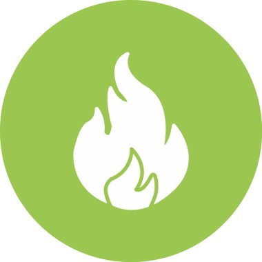 Yangın. Web simgesi basit illüstrasyon