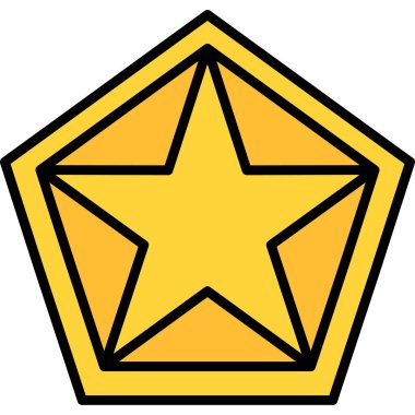 yıldız simgesi vektör illüstrasyonu