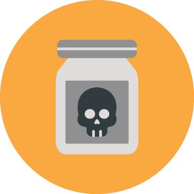 Kafatası. Web simgesi basit illüstrasyon