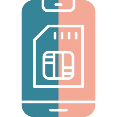 Akıllı Telefon. Basit illüstrasyon