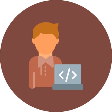 Bir insan simgesinin vektör illüstrasyonu