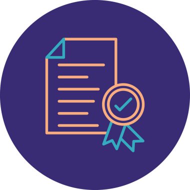 Belge simgesinin vektör illüstrasyonu