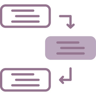 Sohbet simgesinin vektör illüstrasyonu