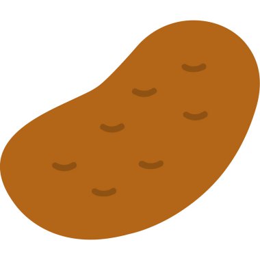 Patates vektör simgesi. Basit düz resimleme