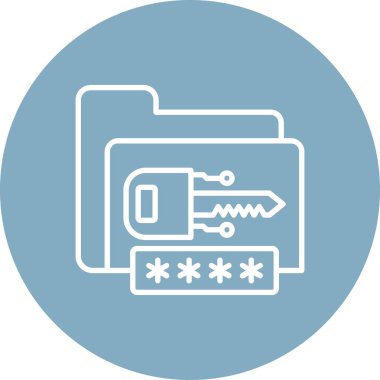 parola ikonu vektör illüstrasyonu