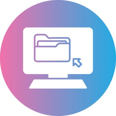 Modern dizüstü bilgisayar simgesinin vektör illüstrasyonu