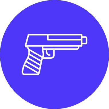 Silah. Web simgesi basit illüstrasyon