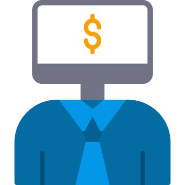 Dolar simgesi. vektör illüstrasyonu