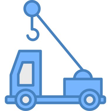 forklift simge vektör illüstrasyonu