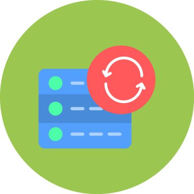 Bilgi alışverişi. Web simgesi basit illüstrasyon