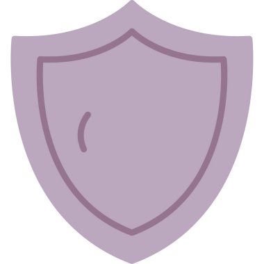 Kalkan. Web simgesi basit illüstrasyon